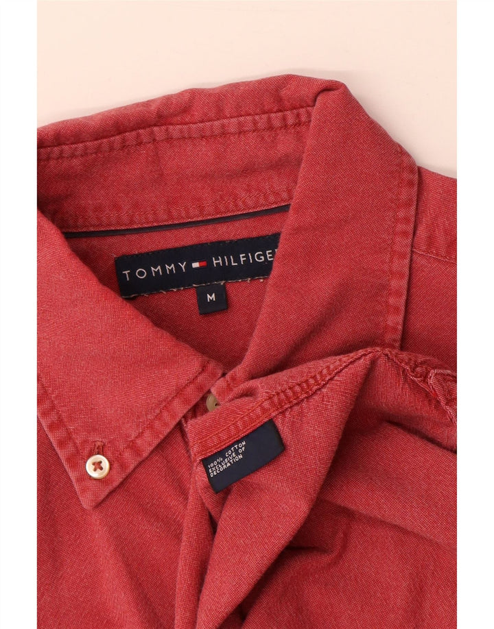 Camicia da uomo Tommy Hilfiger in cotone rosso medio