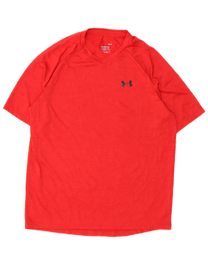 Maglietta da uomo UNDER ARMOUR Top rosso medio in poliestere