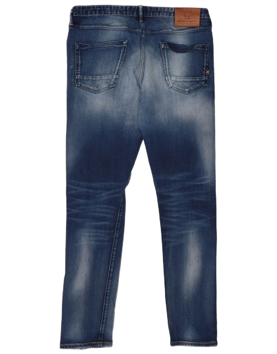Jeans dritti da uomo Scotch & Soda W32 L32 cotone blu