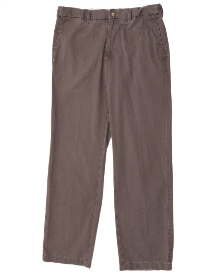 Pantaloni chino dritti Marks & Spencer da uomo blu Harbour W34 L33 grigi