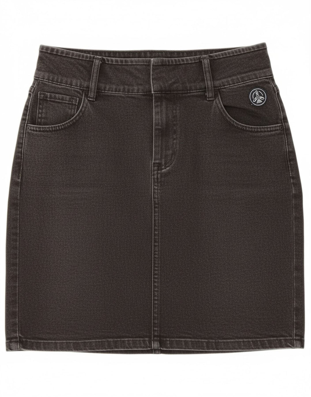 Gonna in denim Kappa da donna W26 piccola nera