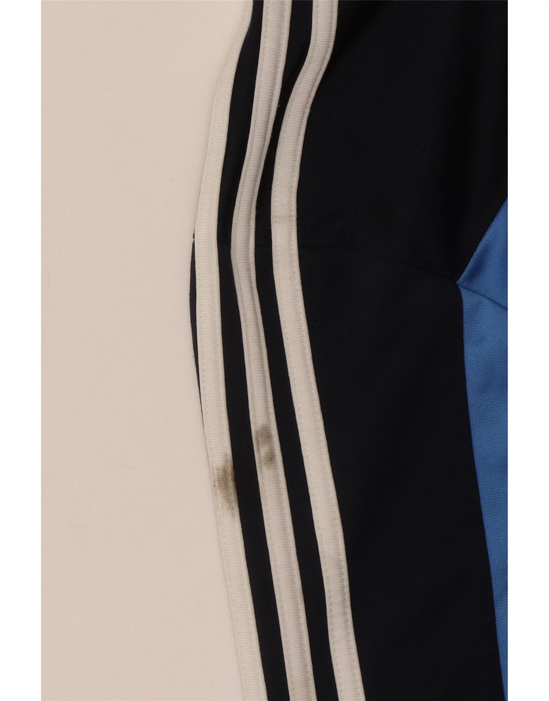 Giacca da ginnastica da uomo Adidas, giacca media, in poliestere color block blu navy