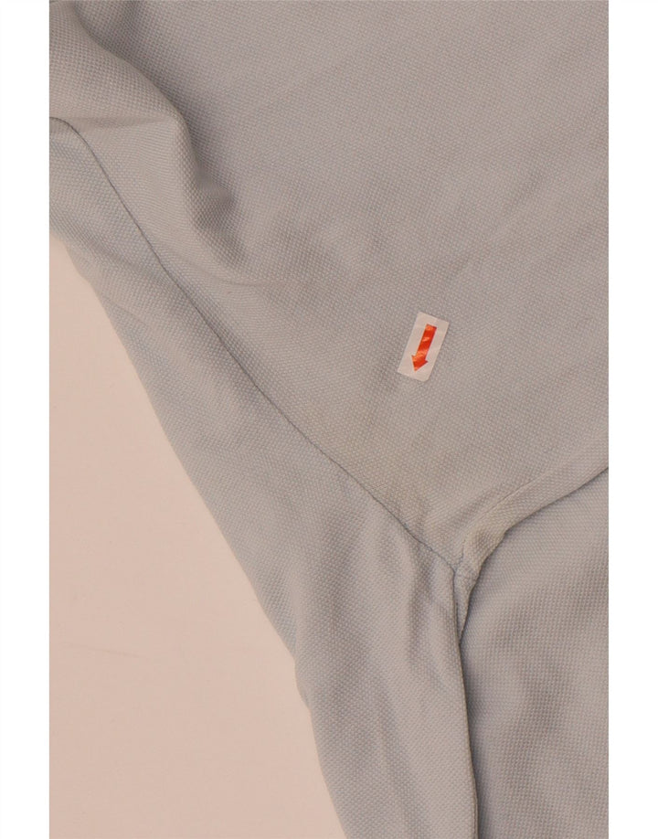 Polo Kappa Uomo Manica Lunga Cotone Blu Medio