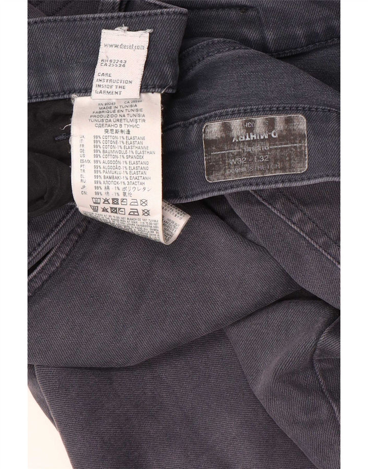 Jeans dritti da uomo D-Mihtry Diesel W32 L32 cotone grigio