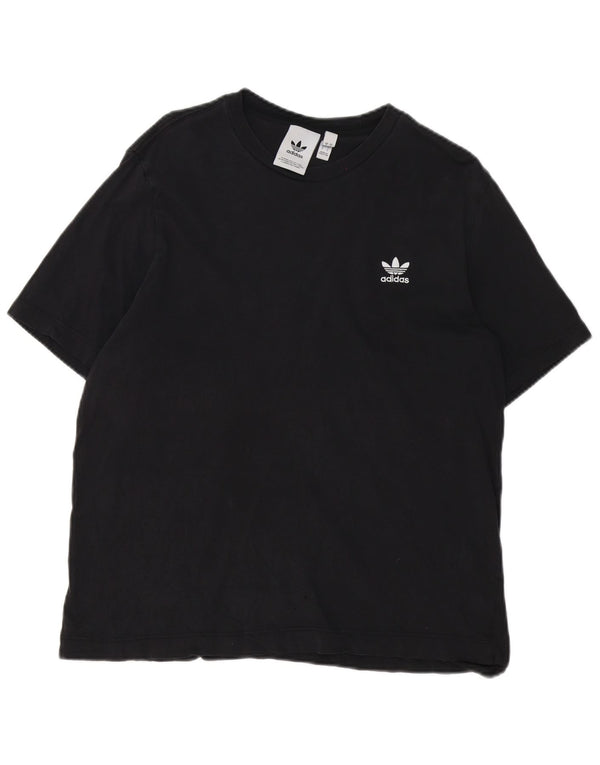 T-shirt da donna Adidas Top UK 18 grande cotone nero