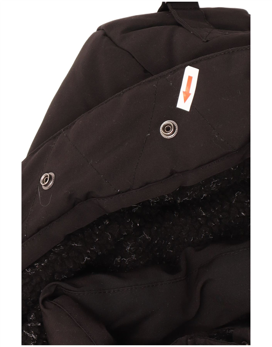 Giacca imbottita con cappuccio da donna Superdry UK 12 medio nero poliestere