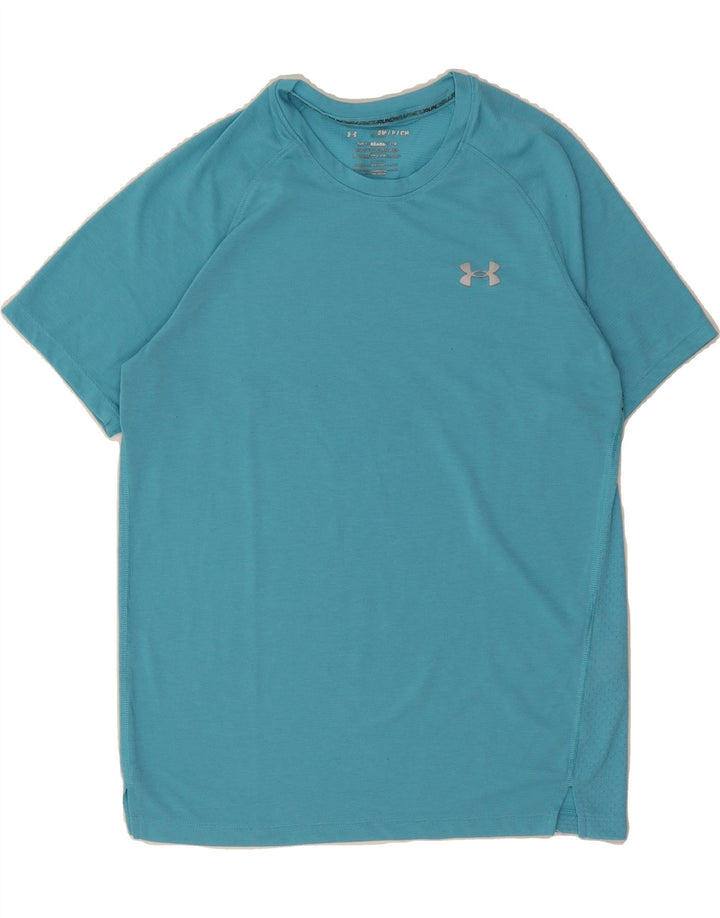 UNDER ARMOUR Mens T-Shirt Top Small Blue Polyester Vintage Under Armour and Second-Hand Under Armour from Messina Hembry 