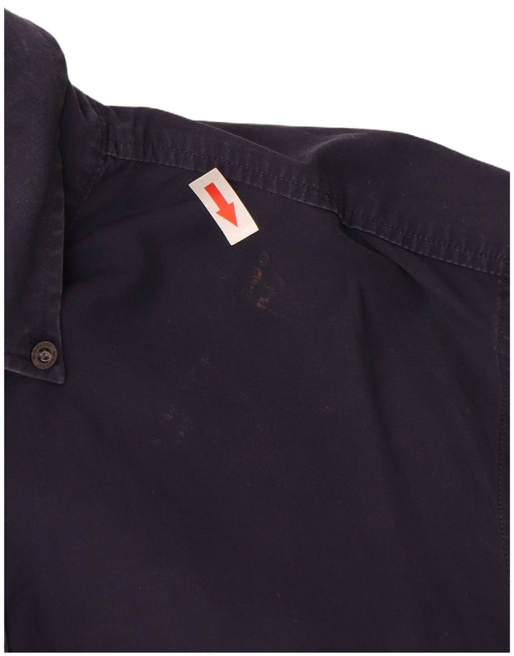 Camicia BRIT da uomo Burberry in cotone blu navy medio