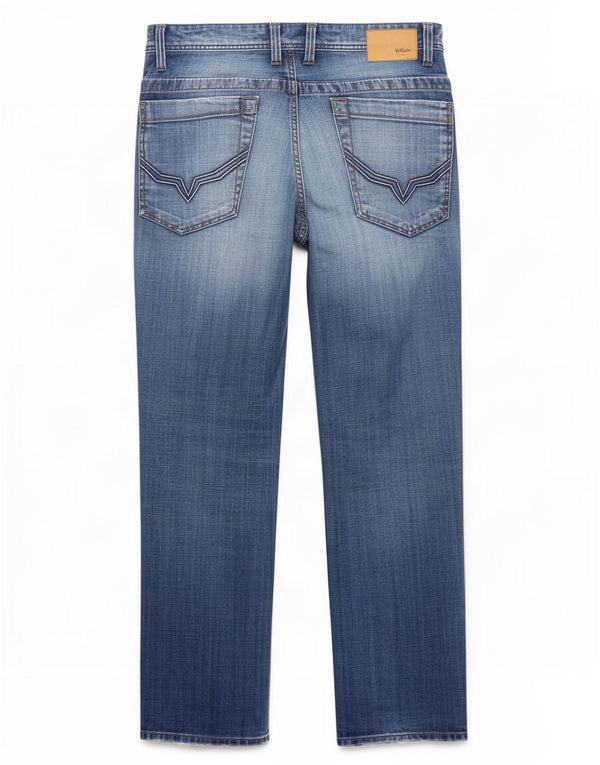 PEPE Jeans Uomo Comfort Fit Dritto W34 L32 Blu Cotone