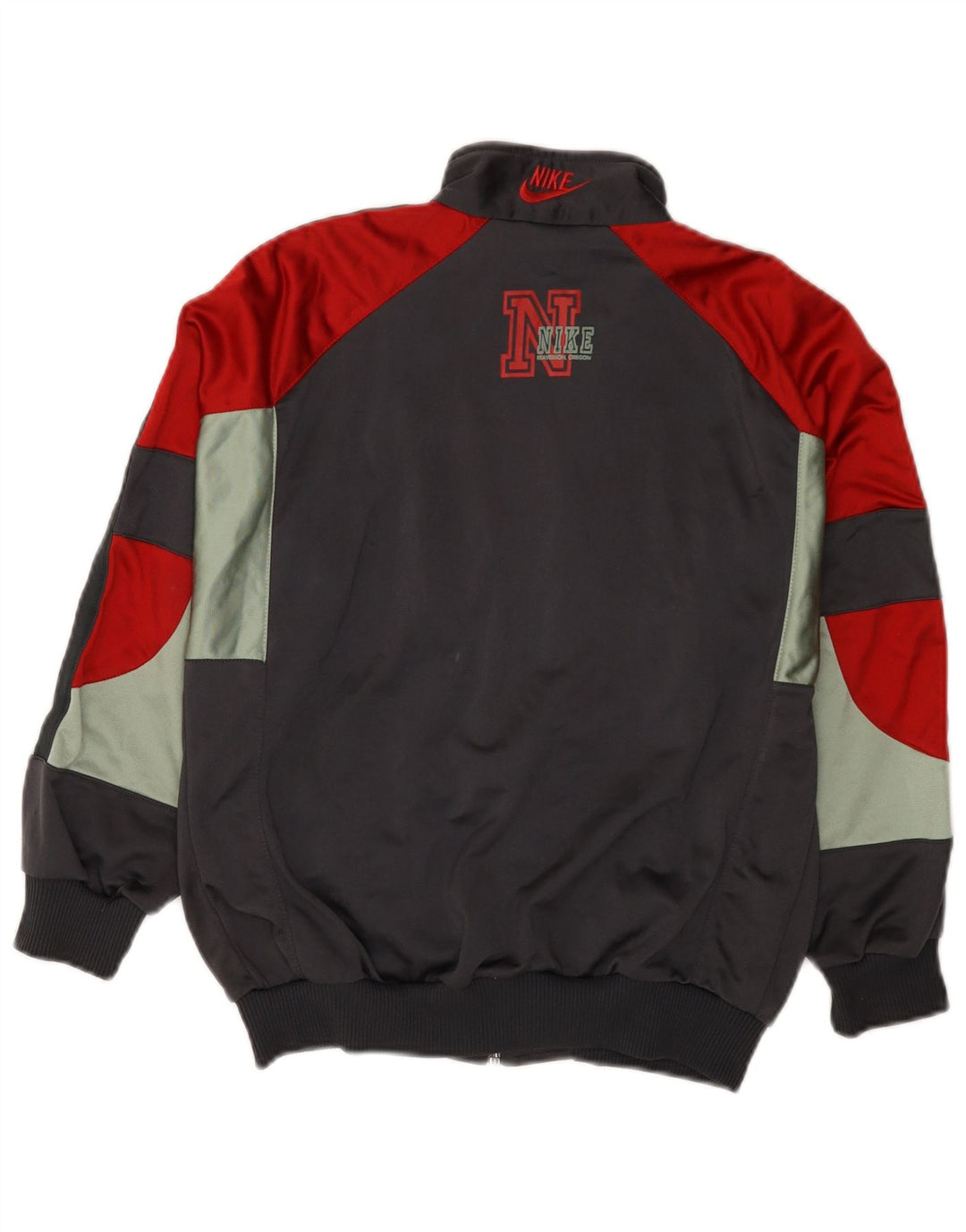 Giacca da ginnastica grafica da ragazzo Nike 10-11 anni Colorblock grigio medio