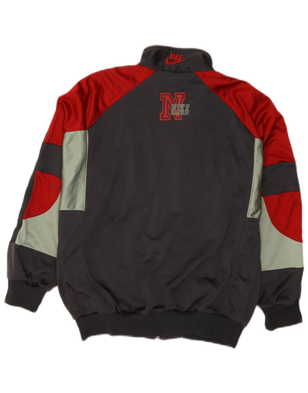 Giacca da ginnastica grafica da ragazzo Nike 10-11 anni Colorblock grigio medio