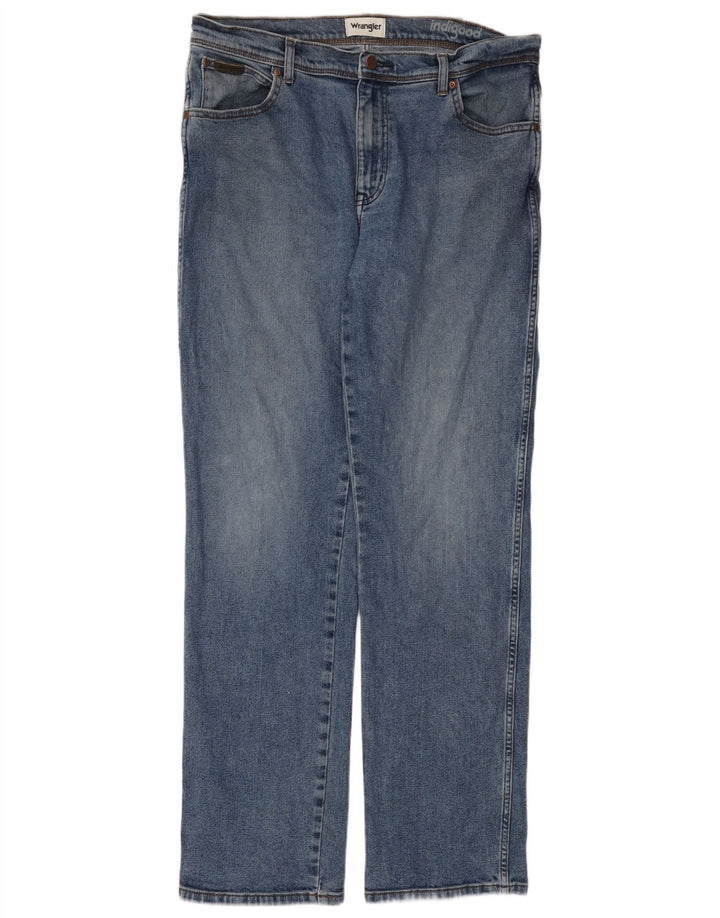Jeans dritti da uomo Wrangler Texas W36 L32 blu