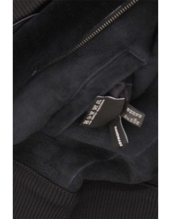 CPL1953 Giubbotto bomber in shearling da donna UK 20 2XL Shearling blu navy