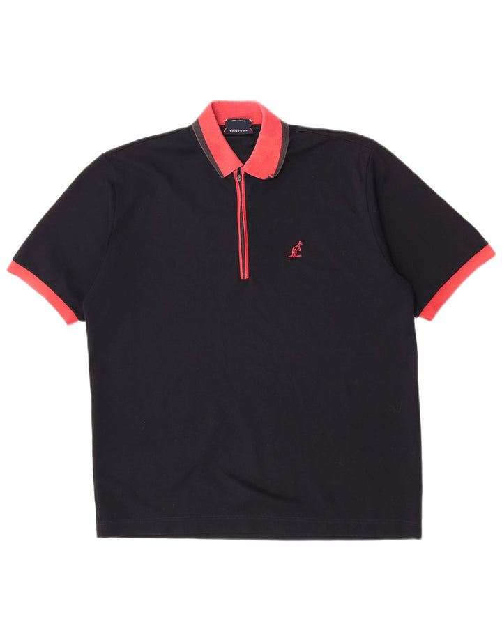 Polo Rugby Uomo AUSTRALIAN L'ALPINA IT 50 Medium Nero Poliestere