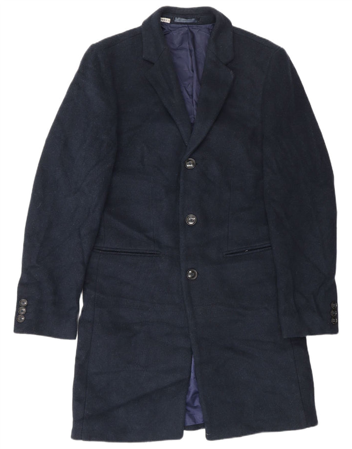 Cappotto da uomo Marks & Spencer UK 36 piccolo poliestere blu navy