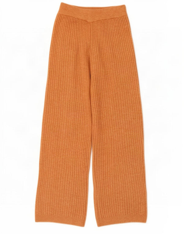 Pantaloni da tuta larghi in maglia per ragazze Zara 11-12 anni in poliestere arancione