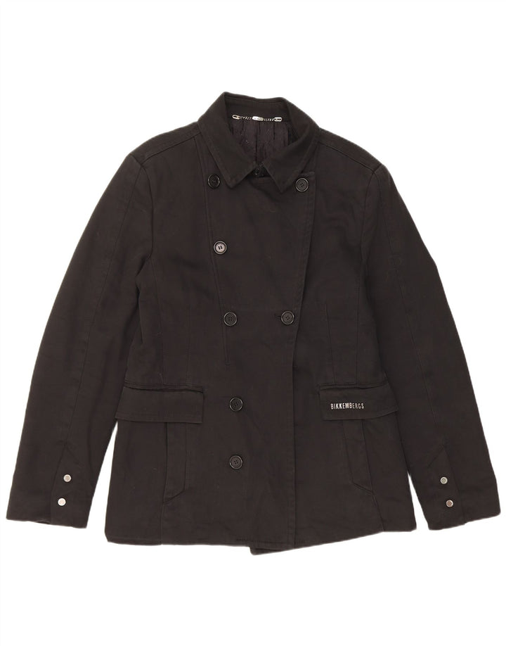 Giacca Blazer Doppiopetto Donna Bikkembergs IT 50 XL Cotone Nero