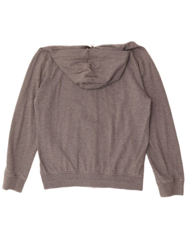 Armani Jeans Maglione con cappuccio e zip da uomo, vestibilità comoda, in cotone chiazzato grigio medio