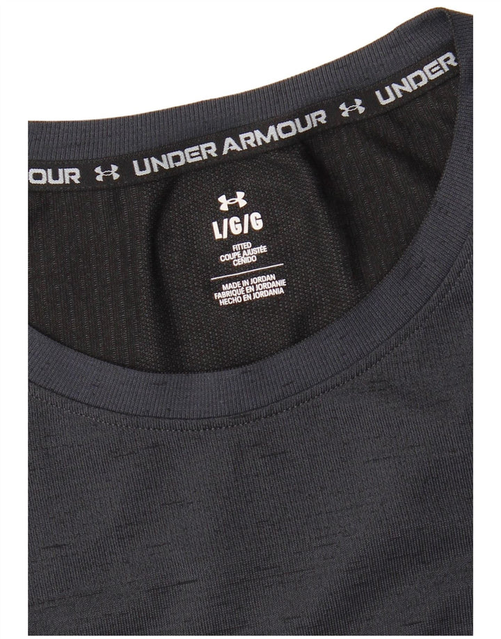 T-shirt da uomo Under Armour Top grande grigio screziato