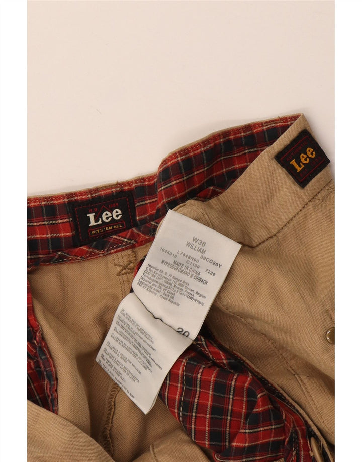 Pantaloncini chino da uomo Lee W38 XL in cotone beige