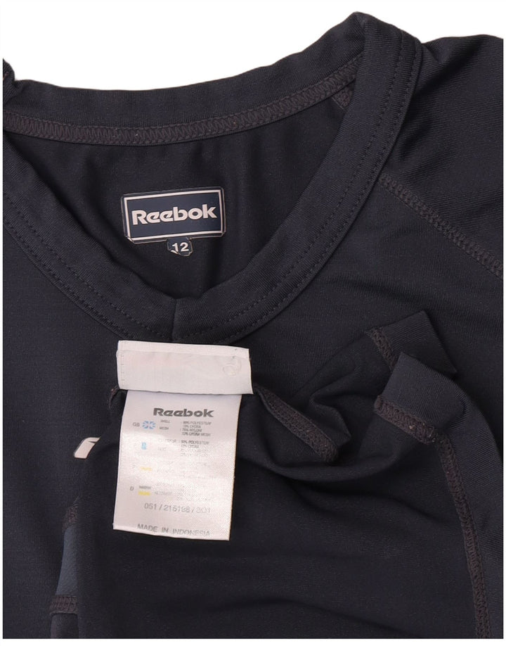 T-shirt Reebok da ragazzo, 11-12 anni, in poliestere color block grigio