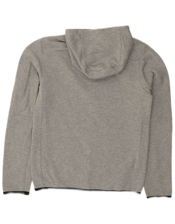 Felpa con cappuccio e zip Nike da uomo, piccola, in cotone grigio screziato