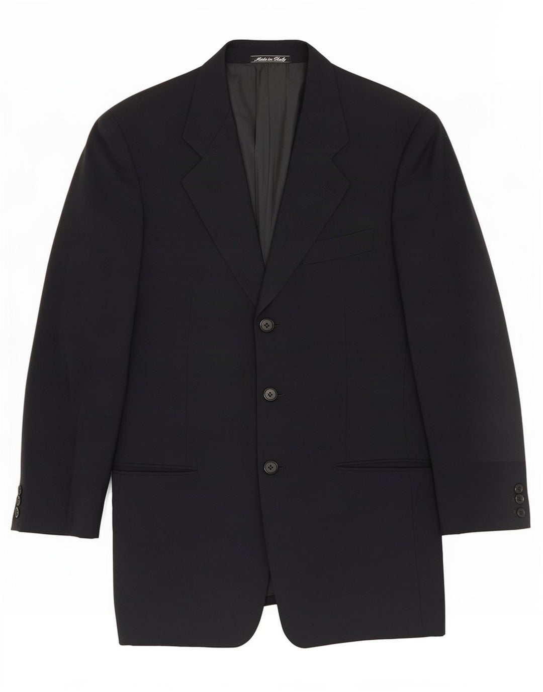 Giacca blazer da uomo a 3 bottoni Giorgio Armani IT 46 Small Blu Navy