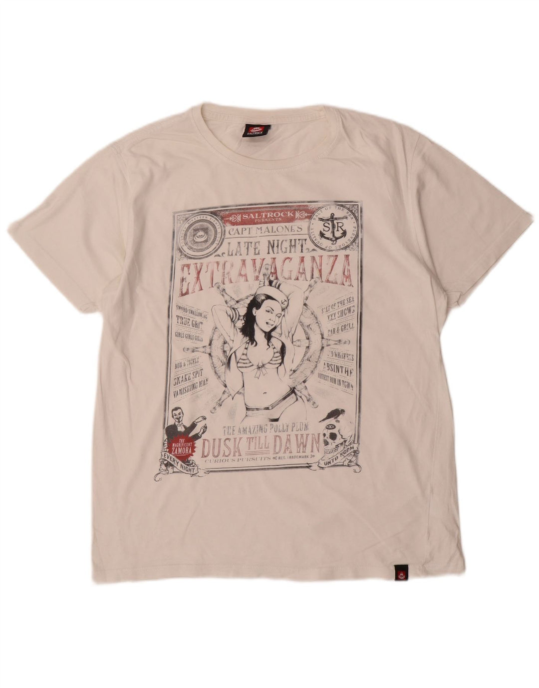 T-shirt grafica da uomo Saltrock Top bianco medio