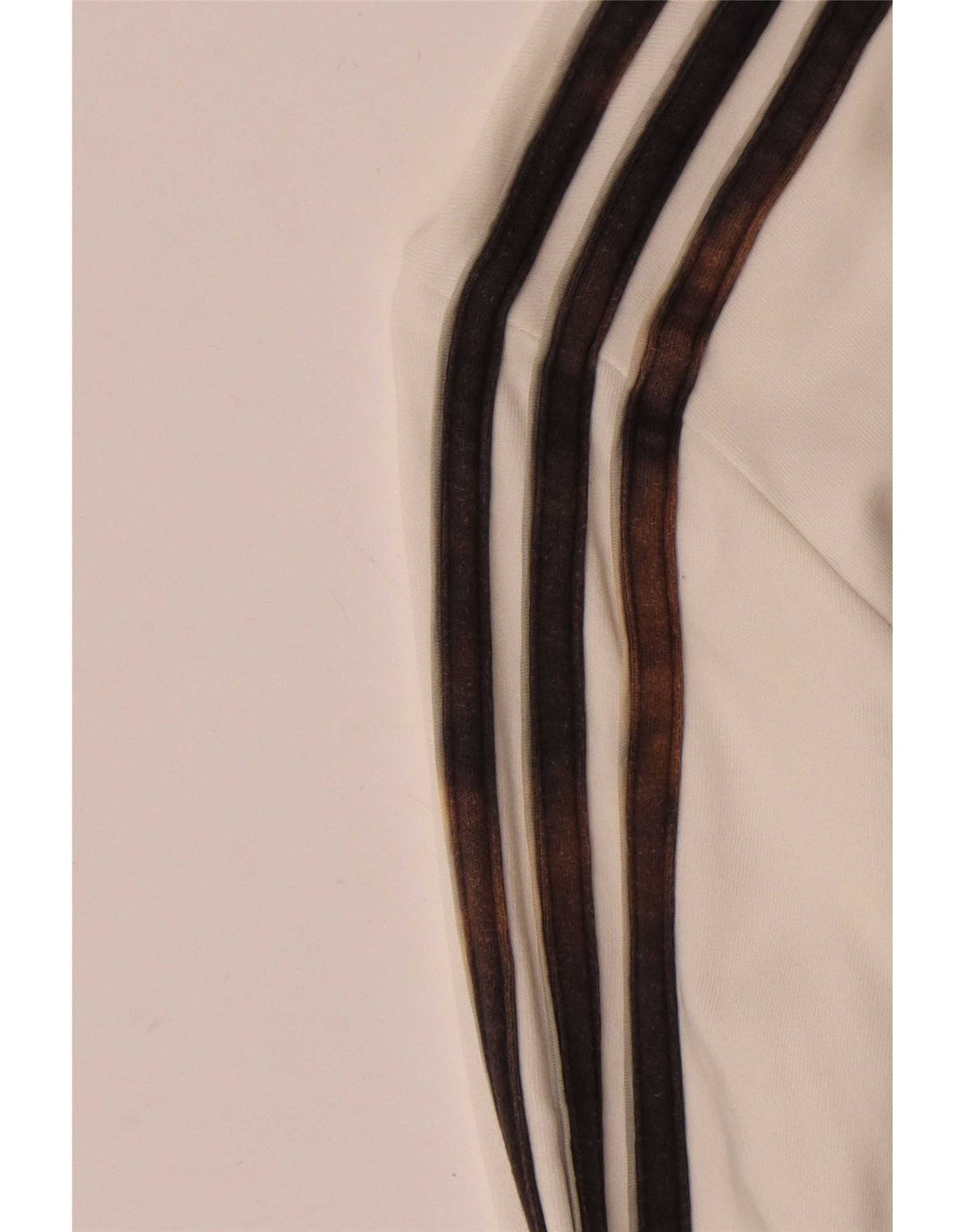 Giacca da tuta da donna Adidas UK 12 cotone bianco medio