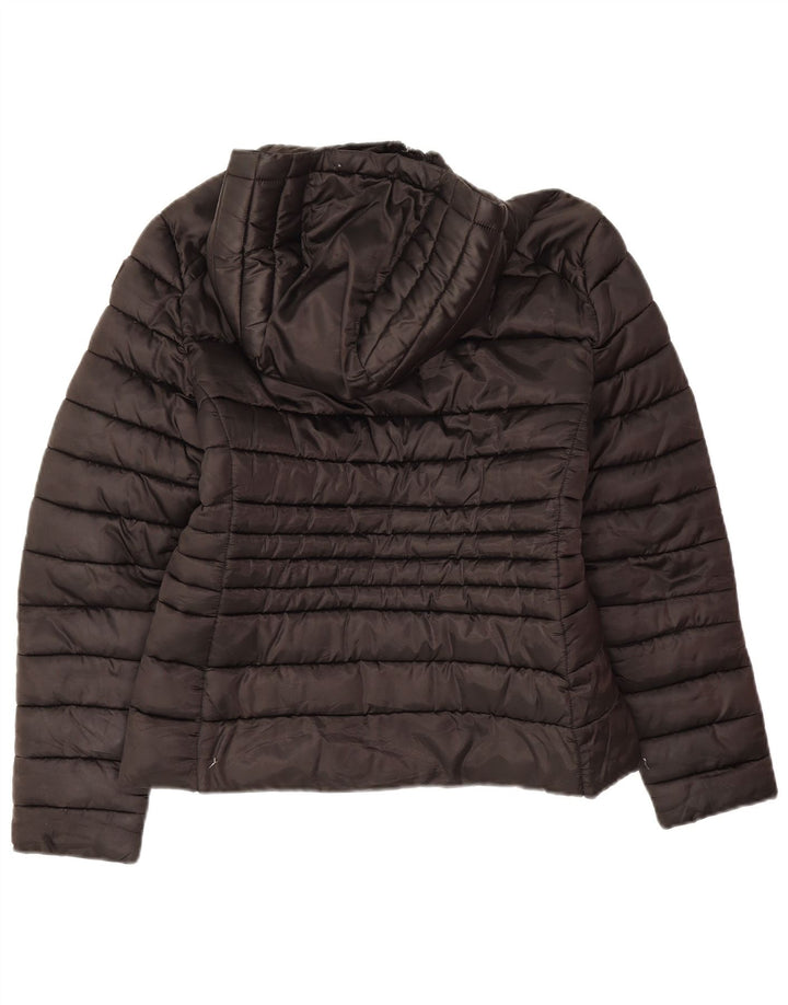 Giacca imbottita con cappuccio da donna Invicta UK 16 grande nera in poliammide