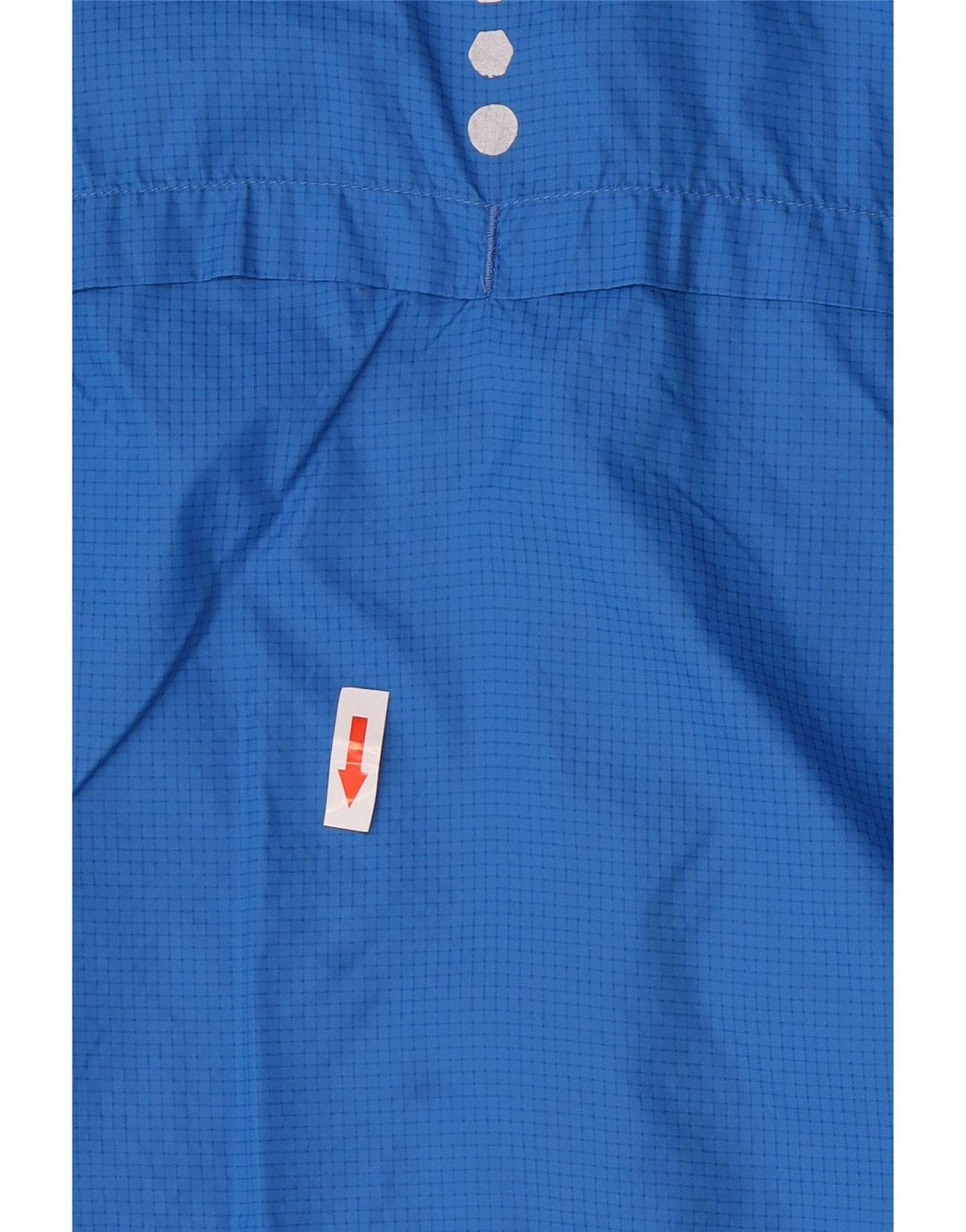 Giacca antipioggia da uomo Puma con cappuccio UK 42 XL nylon a quadri blu
