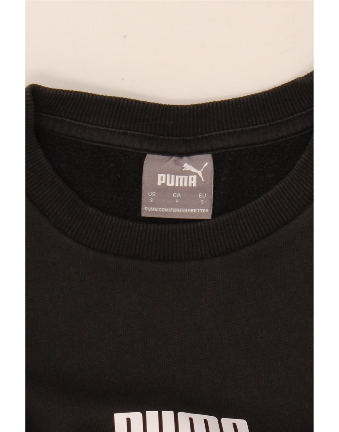 Felpa con grafica PUMA da donna UK 10 Small Nera