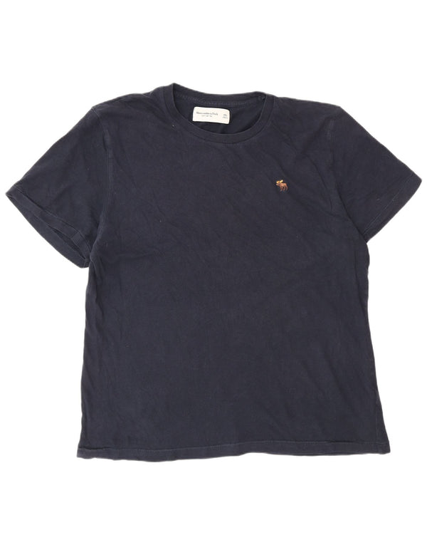 T-shirt da uomo Abercrombie & Fitch 2XL in cotone blu navy