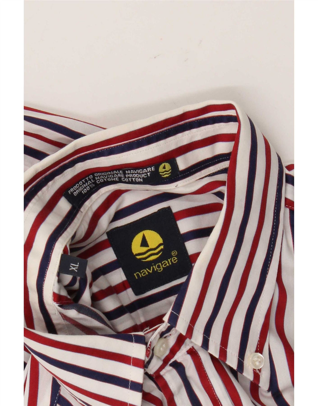 Camicia Navigare Uomo XL Cotone Rigato Multicolor