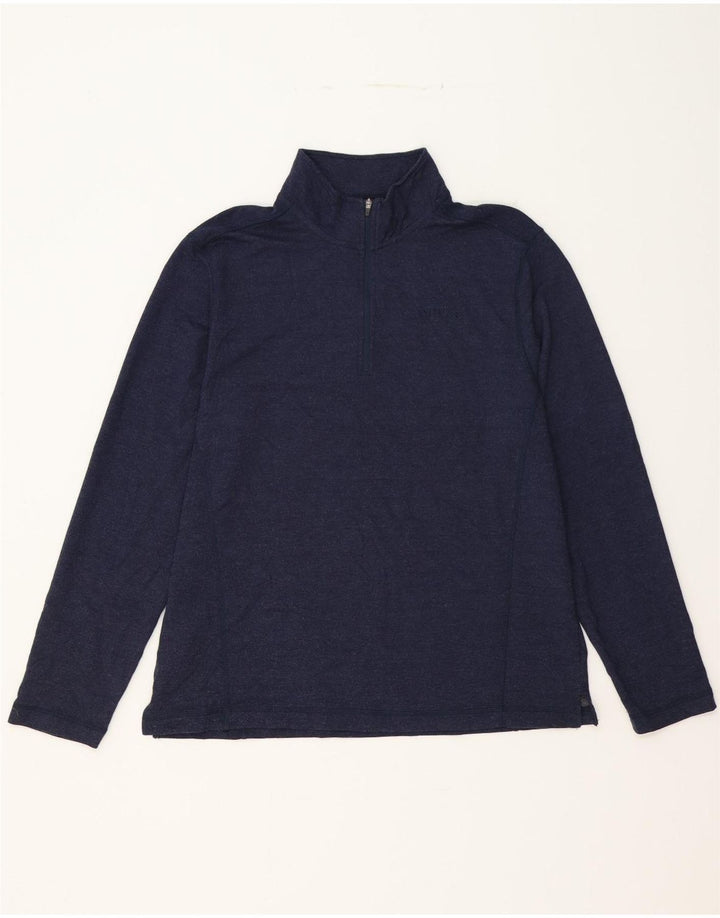 ORVIS Mens Zip Neck Pullover Tracksuit Top Medium Navy Blue Vintage Orvis and Second-Hand Orvis from Messina Hembry 