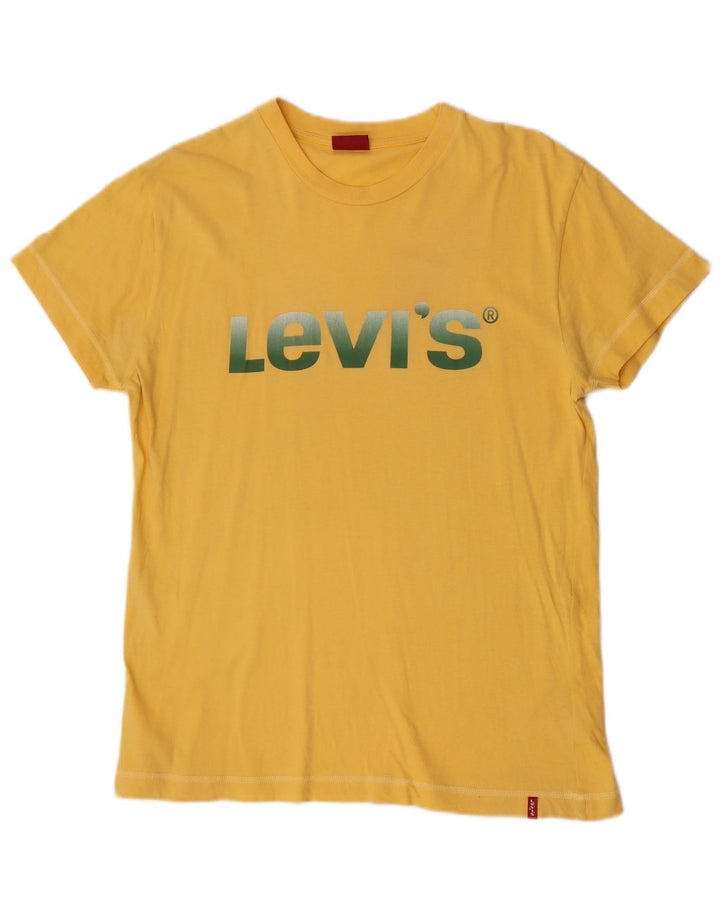 T-shirt grafica da uomo Levi's Top in cotone giallo medio