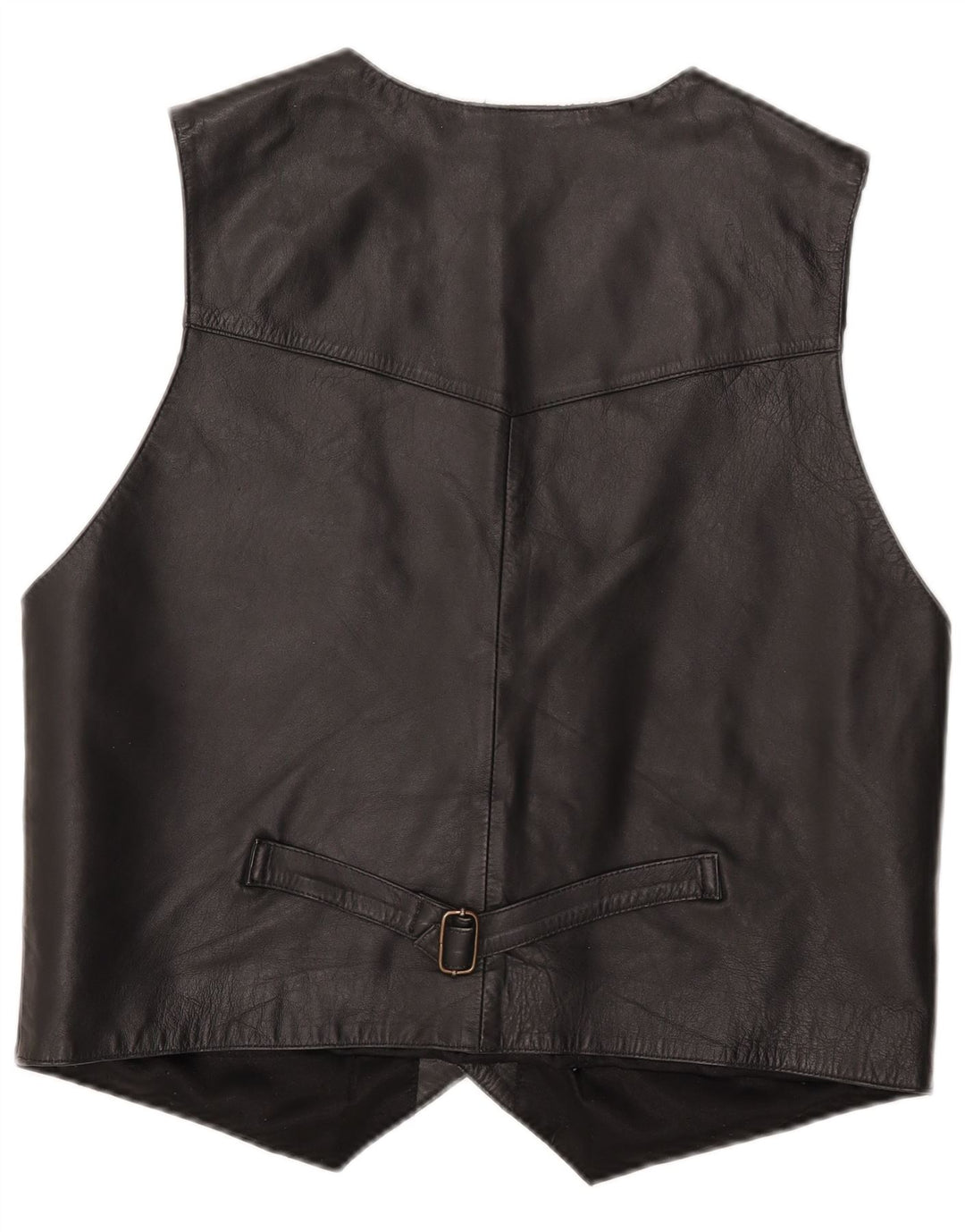 Gilet in pelle da uomo VINTAGE XL in pelle nera