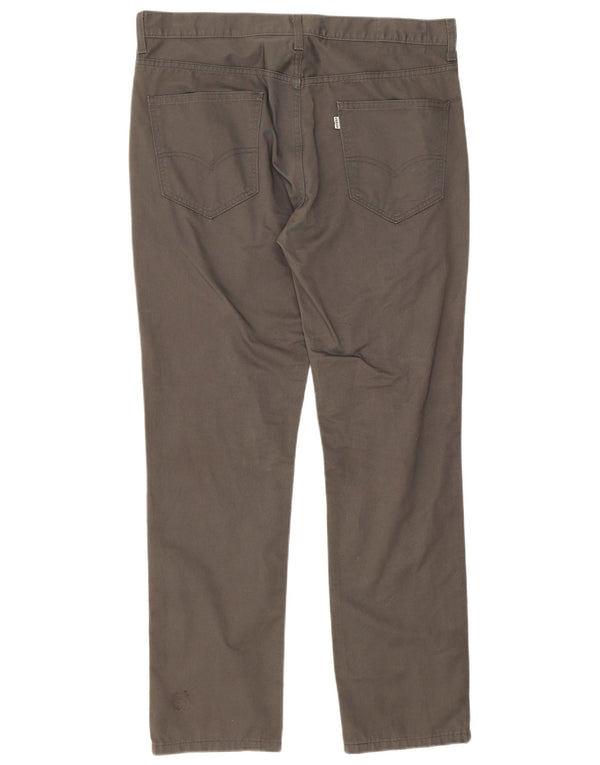 Pantaloni chino dritti da uomo Levi's W36 L32 in cotone grigio