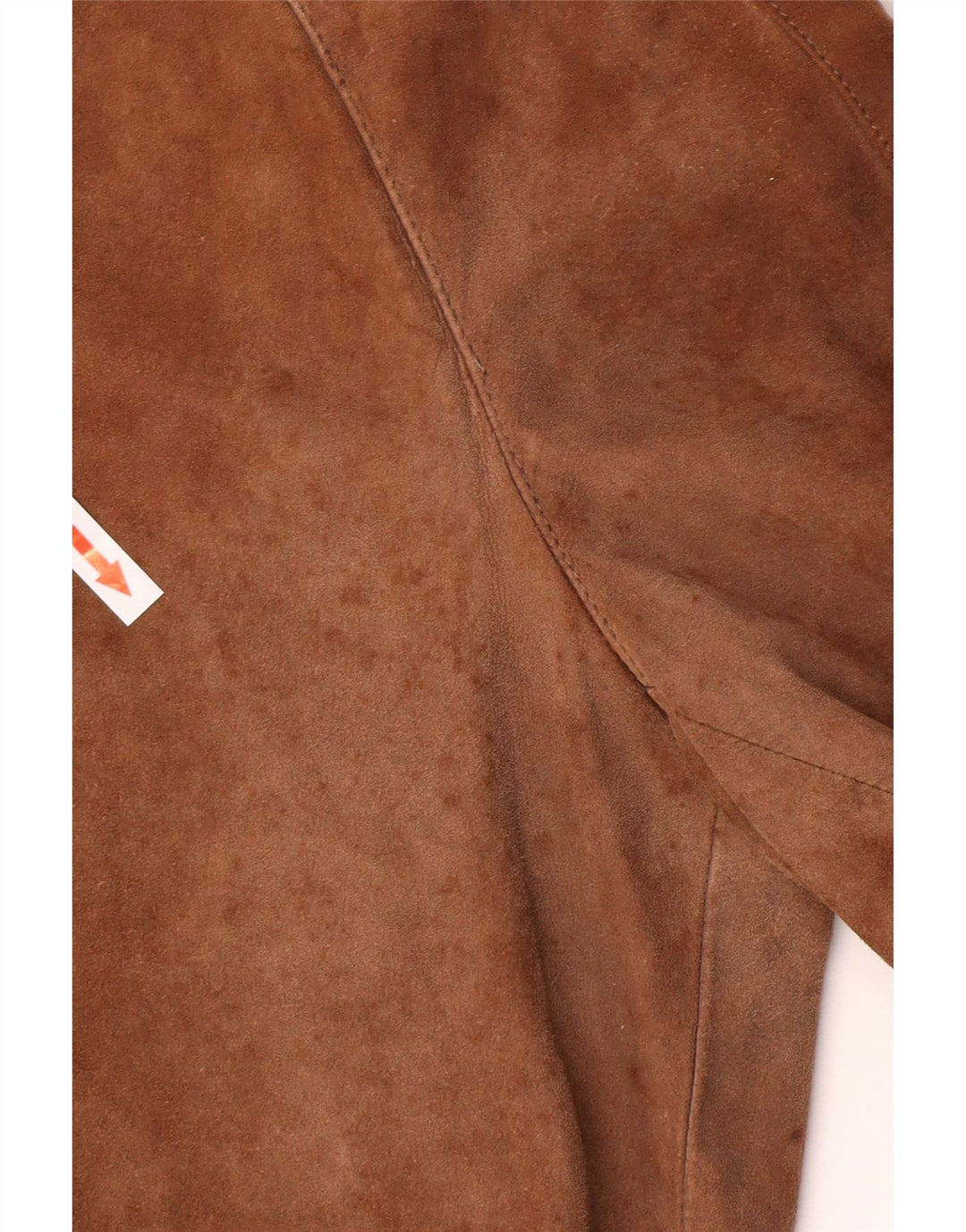 Giubbotto bomber vintage in pelle scamosciata da uomo IT 48 in pelle marrone medio
