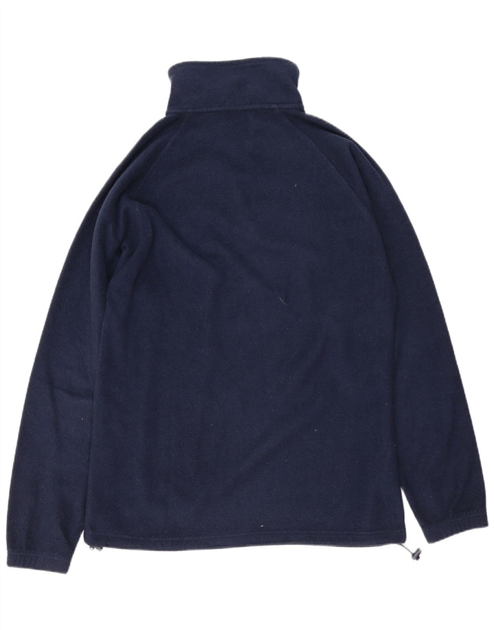 Maglione in pile da uomo KAPPA con zip e collo medio blu navy