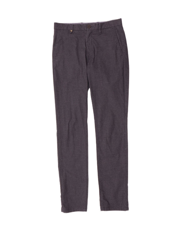 Pantaloni chino slim da uomo Tommy Hilfiger W30 L34 cotone pied de poule grigio