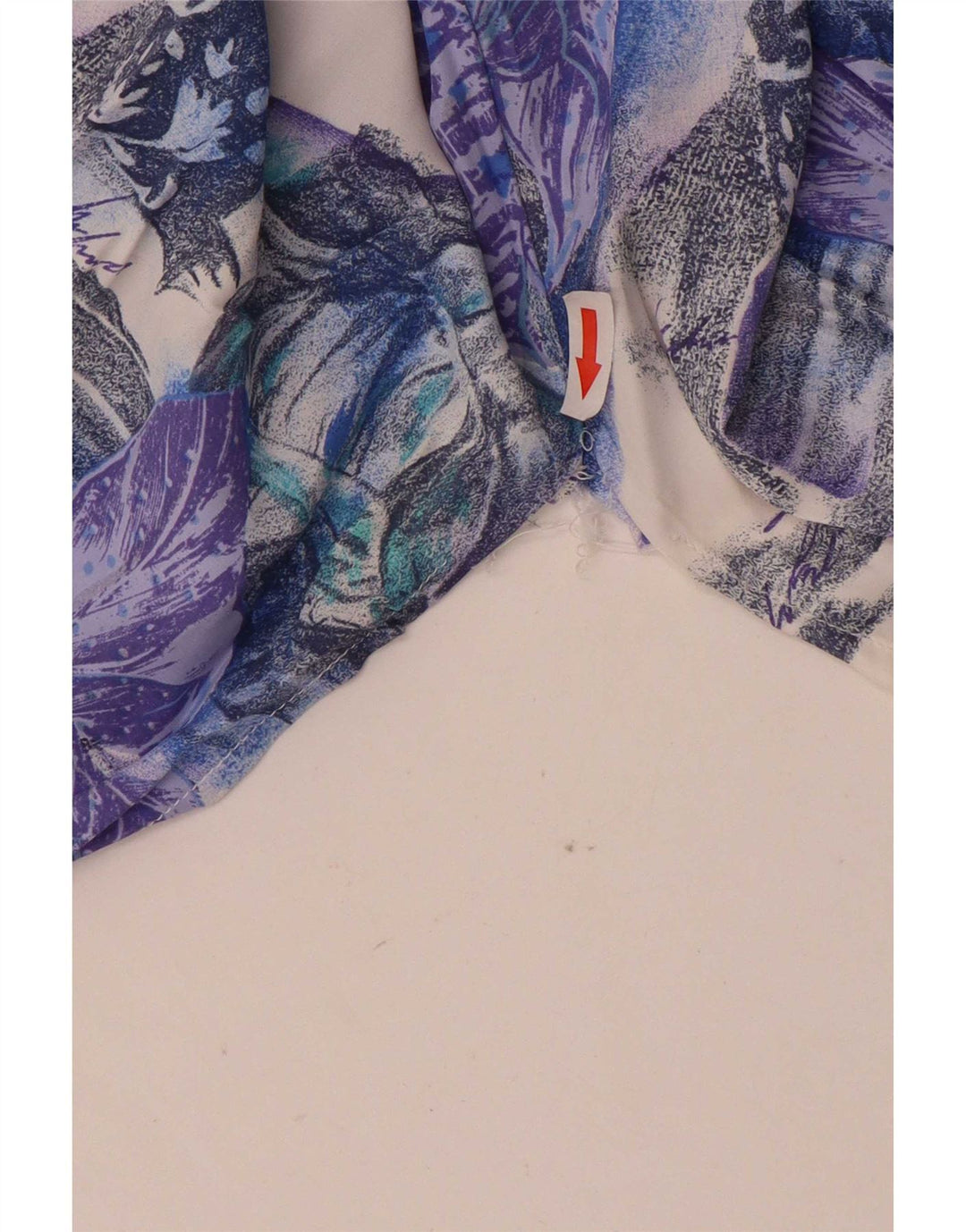 T-shirt da uomo vintage Top grande floreale viola