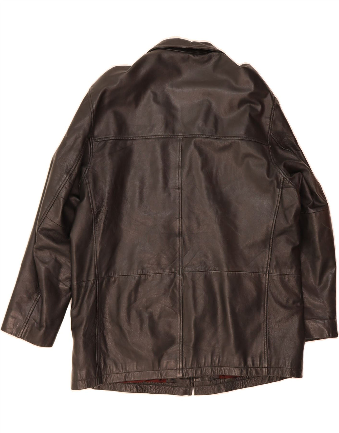 VINTAGE Mens Leather Jacket UK 40 Large Black Leather Vintage Vintage and Second-Hand Vintage from Messina Hembry 