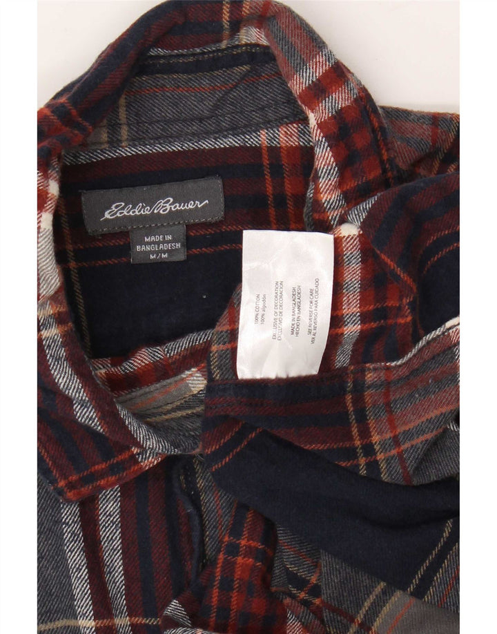 Eddie Bauer Camicia in flanella da uomo media Cotone a quadri blu navy