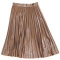 Gonna a pieghe a vita alta da donna Zara piccola W26 poliestere marrone