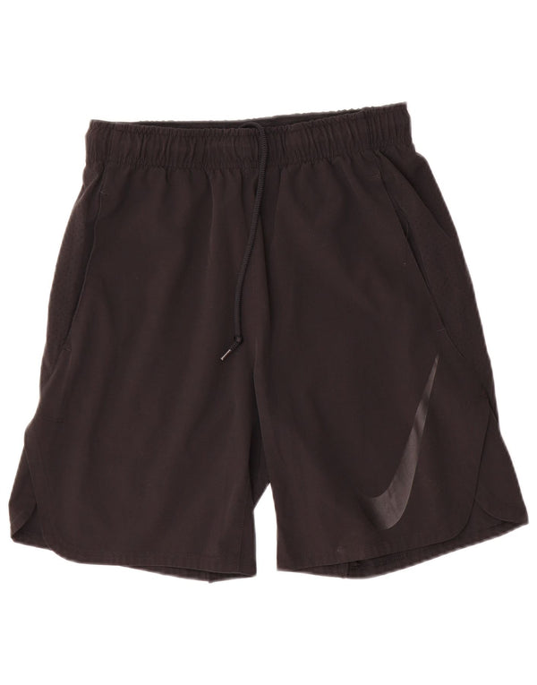 Pantaloncini sportivi Nike Dri Fit Graphic da uomo piccoli in poliestere nero