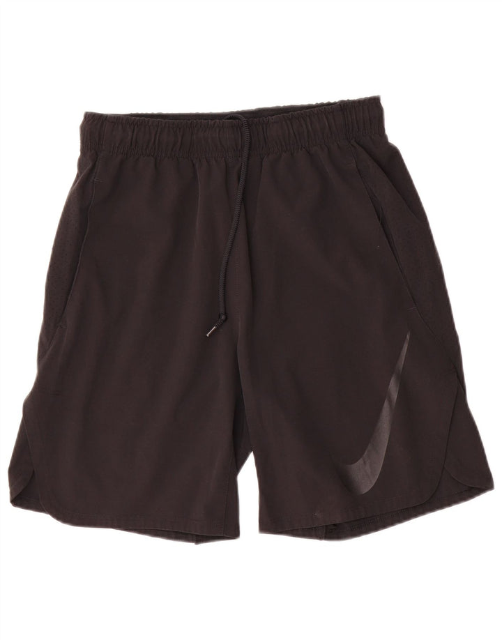 Pantaloncini sportivi Nike Dri Fit Graphic da uomo piccoli in poliestere nero