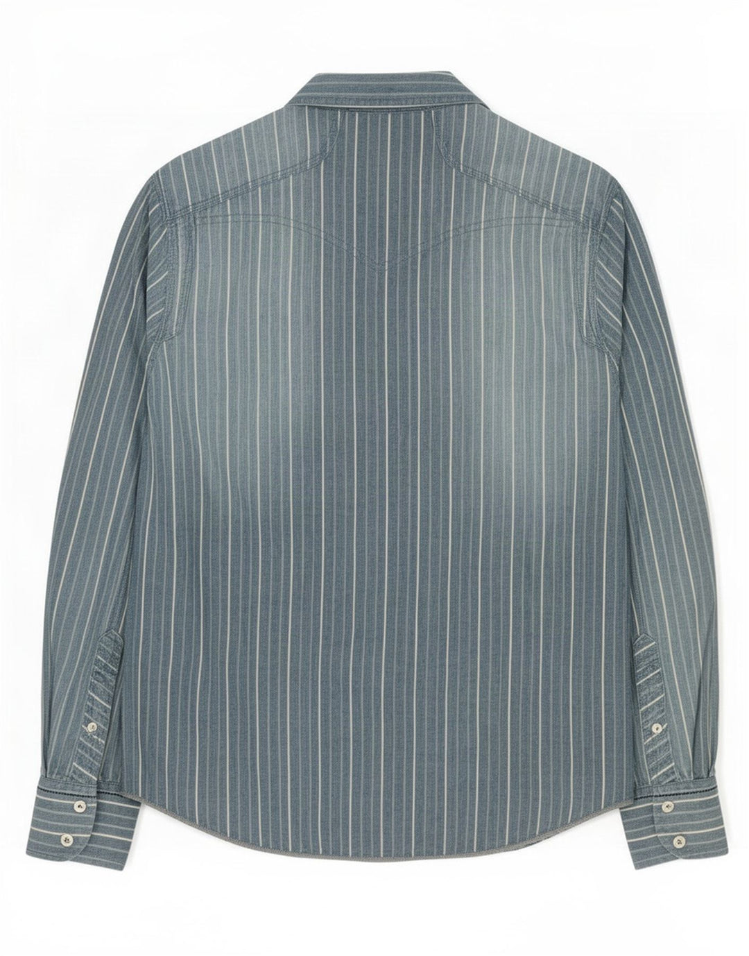 Camicia Levi's Uomo in cotone rigato Blu Medio
