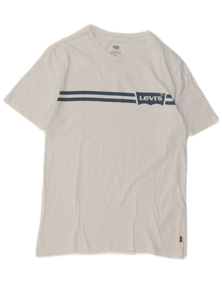 T-shirt grafica da uomo Levi's Top piccola in cotone bianco