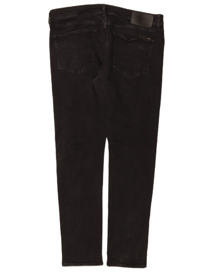 Jeans slim da uomo G-Star 3301 W38 L34 cotone nero